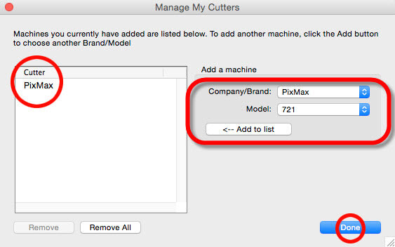 Manage MY Cutters